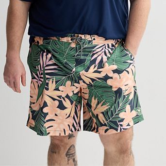 Big & Tall Trinity Coast 9-Inch Elastic Waist Boardshorts
