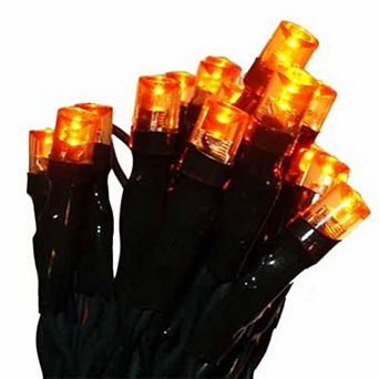 Sienna 20 Battery Operated Amber LED Wide Angle Mini Christmas Lights - 6.25 ft. Green Wire