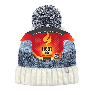 Heat Holders Women's Heatweaver Feather Knit Roll-Up Hat