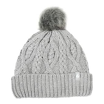 Women's Heat Holders Heatweaver Cable Knit Pom Pom Hat