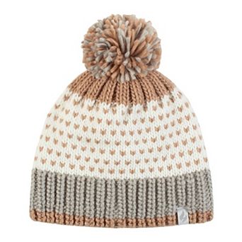 Women's Heat Holders Heatweaver Patterned Pom Pom Hat