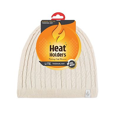Women's Heat Holders Lite Midweight Cable Knit Beanie