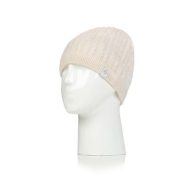 Women's Heat Holders Lite Midweight Cable Knit Beanie