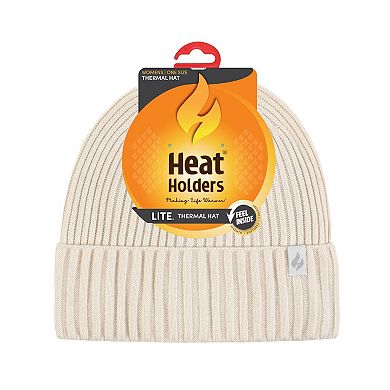 Women's Heat Holders Lite Rib Knit Roll Up Hat