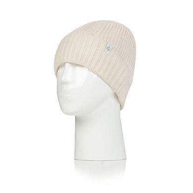Women's Heat Holders Lite Rib Knit Roll Up Hat