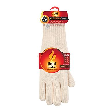 Women's Heat Holders Heatweaver Sparkle Striped Gloves
