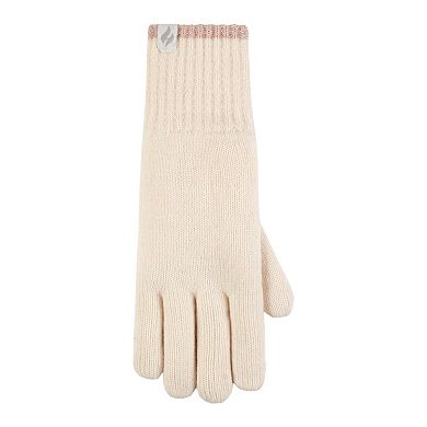Women's Heat Holders Heatweaver Sparkle Striped Gloves
