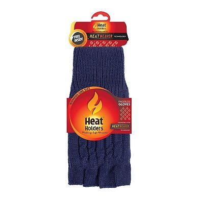 Women's Heat Holders Heatweaver Cable Knit Fingerless Gloves
