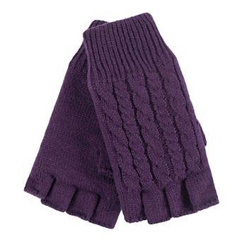 Women's Heat Holders Heatweaver Cable Knit Fingerless Gloves