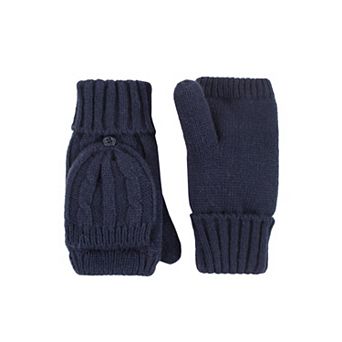 Women's Heat Holders Heatweaver Cable Knit Convertible Mittens