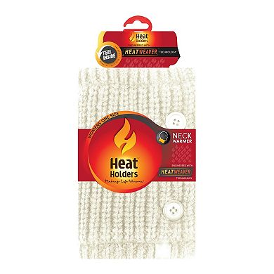 Women's Heat Holders Heatweaver Button-Up Neck Warmer