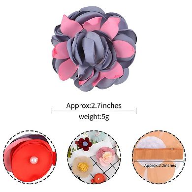 Baby Girls Flower Barrettes Bows Set 10 Pcs