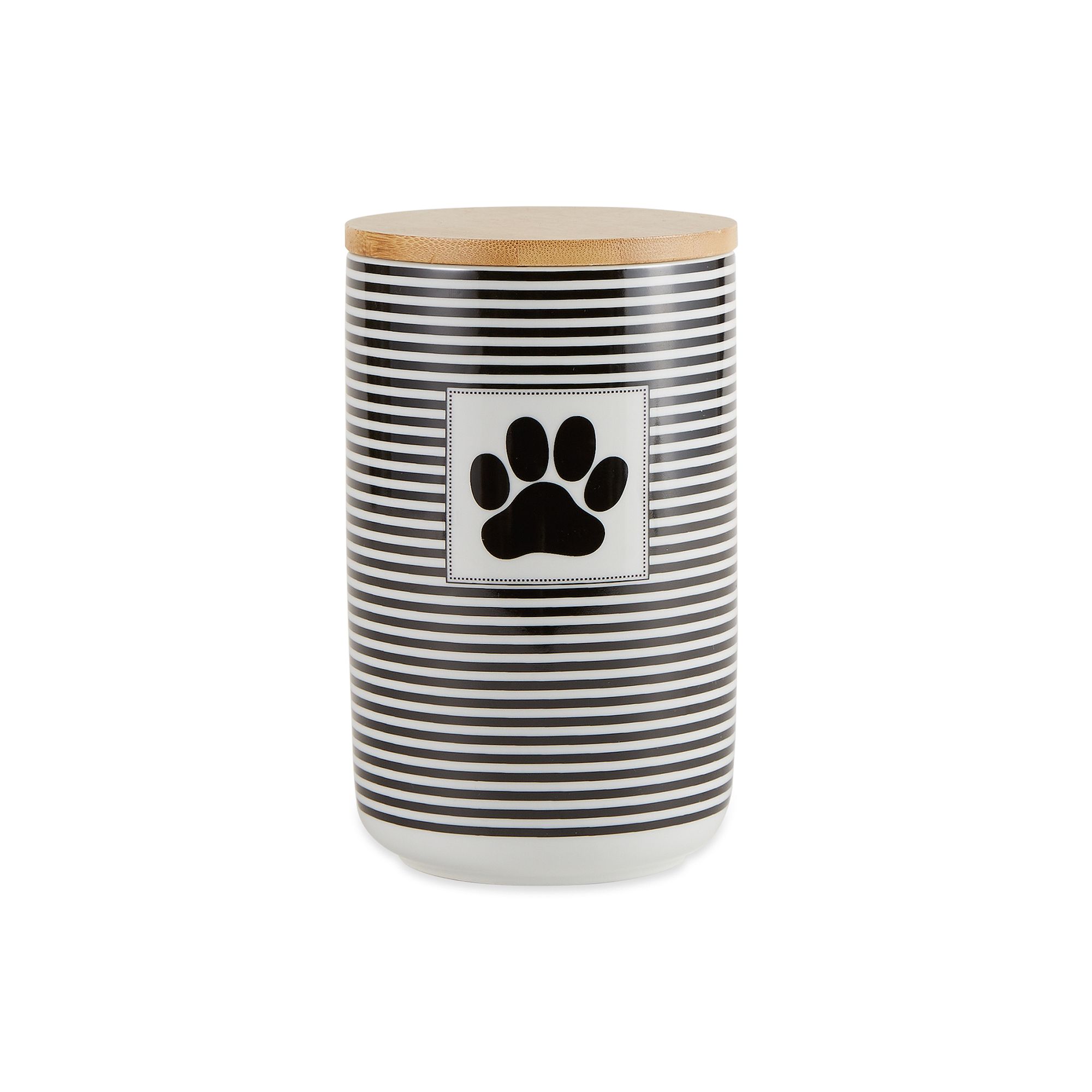Bone Dry Ceramic Treat Canister, Black