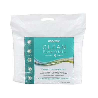 Martex Essentials 2-Pack Standard Pillow Set