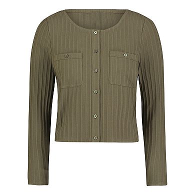 Women's Buffalo Jeans Kathleen Button-Front Ribbed Top