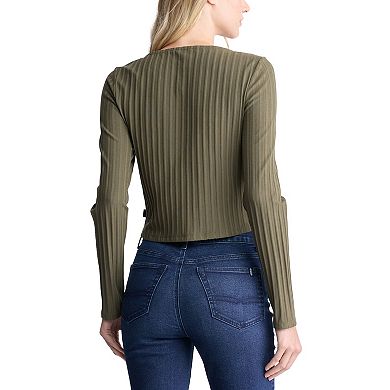 Women's Buffalo Jeans Kathleen Button-Front Ribbed Top