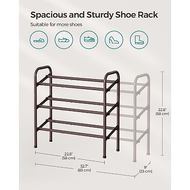 Expandable Free Standing Adjustable Shoe Racks For Entryway, Closet, Doorway