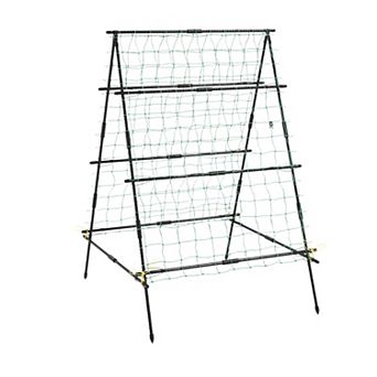 A-Frame Garden Trellis for Climbing Plants, Vegetable Vine Support with Netting