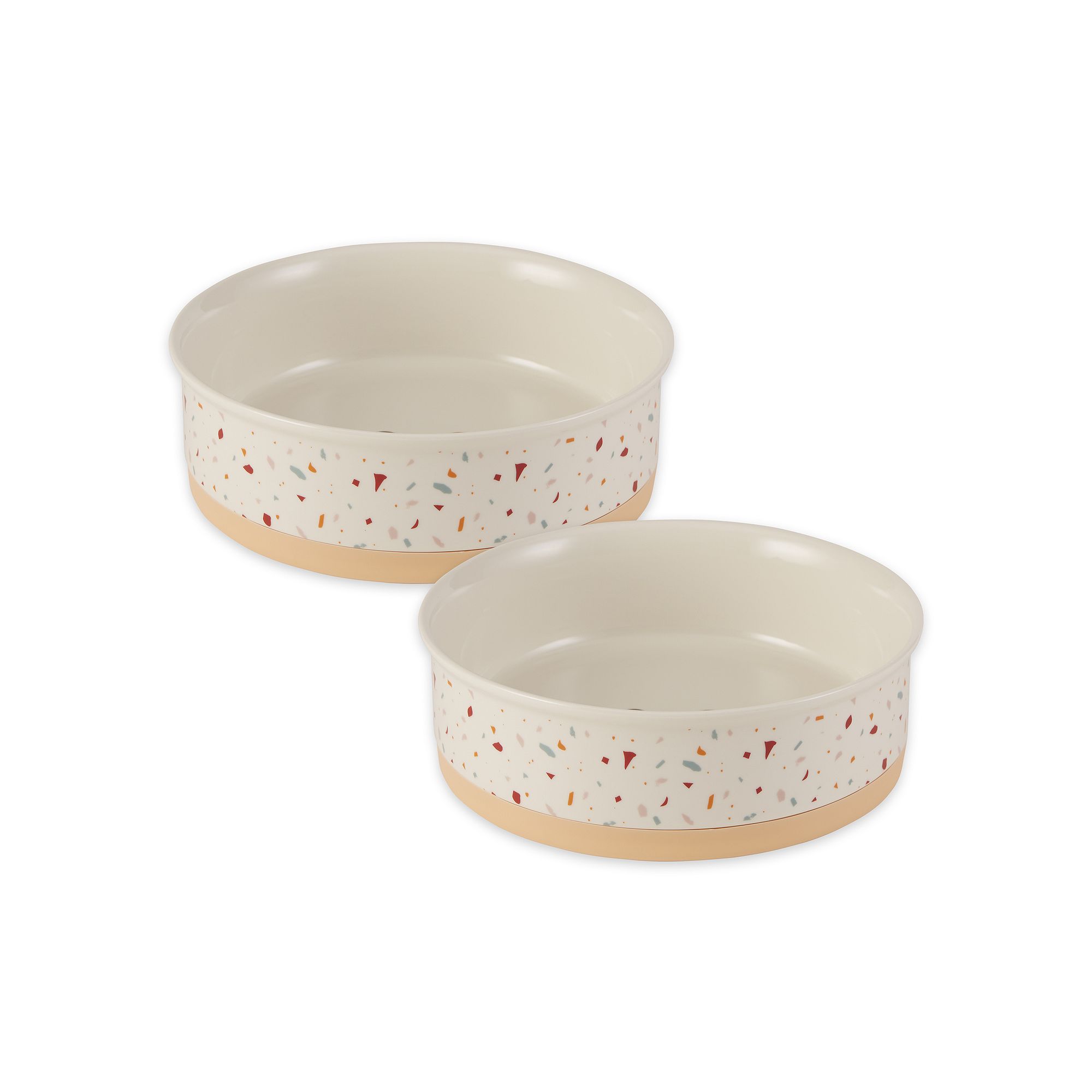 Bone Dry Pet Bowl 2-pc. Set, Multi None