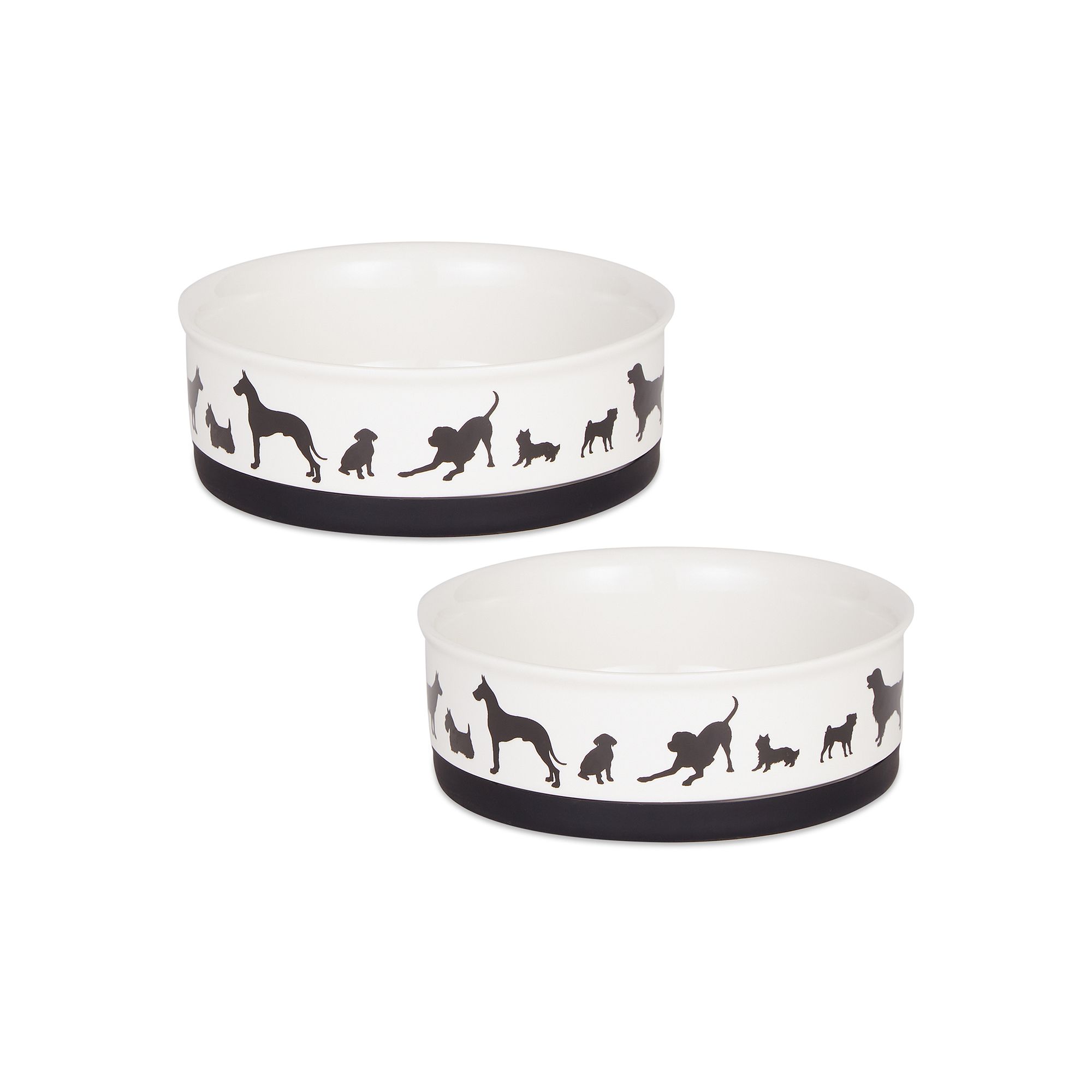 Bone Dry Pet Bowl 2-pc. Set, White