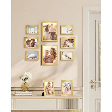 Picture Frames, Collage Photo Frames, Clear Glass Front Set Of 10