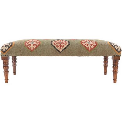Gran Dark Green Bench Furniture Piece