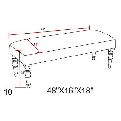 Gran Dark Green Bench Furniture Piece