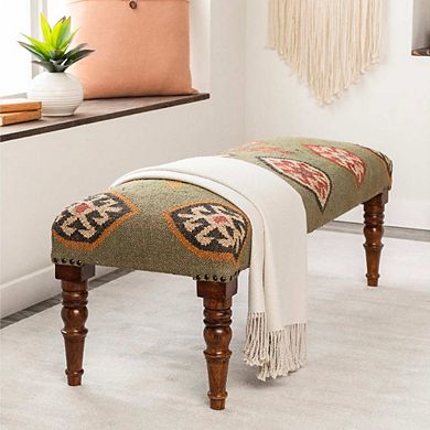 Gran Dark Green Bench Furniture Piece