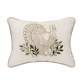 C&F Home Botanical Turkey Thanksgiving Throw Pillow