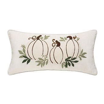 C&F Home White Pumpkin Trio Fall Throw Pillow