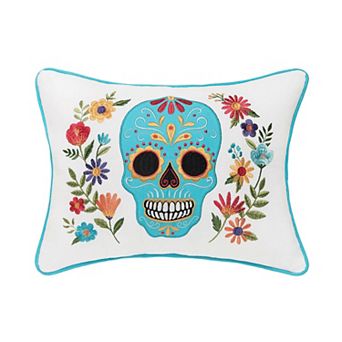 C&F Home Sugar Skull Halloween Throw Pillow