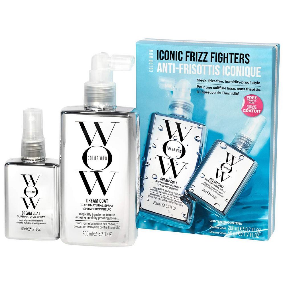 美品 COLOR WOWヘアースタイリング2個セット COLOR WOW Dream Coat Iconic Frizz Fighters Hair Duo Gift Set