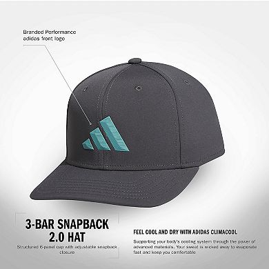 Men's adidas 3-Bar Snapback 2.0 Hat
