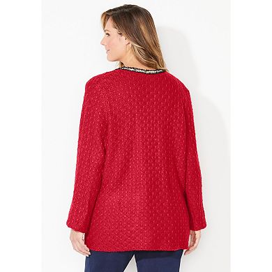 Catherines Women's Plus Size Liz&Me Iconic Cardigan