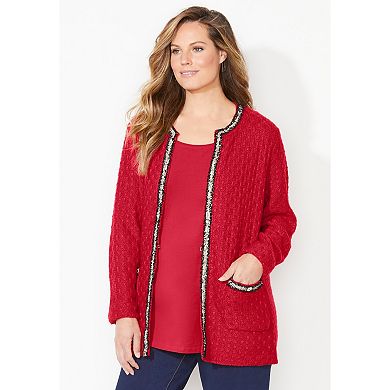 Catherines Women's Plus Size Liz&Me Iconic Cardigan
