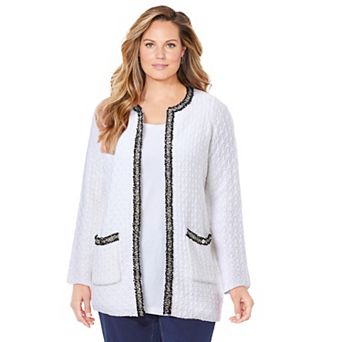 Catherines Women's Plus Size Liz&Me Iconic Cardigan