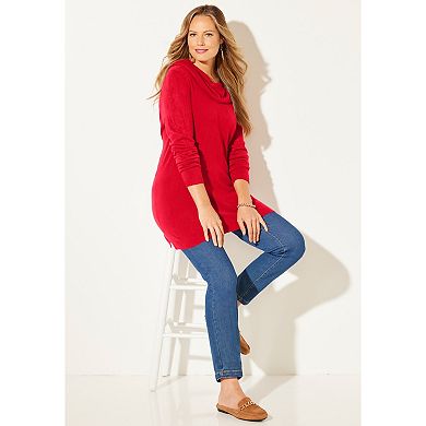Catherines Women's Plus Size Cashmiracle Cowlneck Sweater