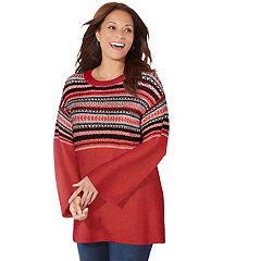 Women s Red Plus Size Sweaters Kohl s