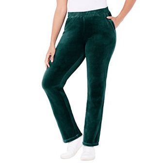 Catherines Women's Plus Size Cozy Velour Pant