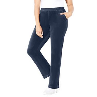 Catherines Women's Plus Size Cozy Velour Pant
