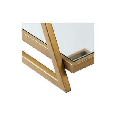 Lermoos Modern Gold End Table