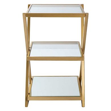 Lermoos Modern Gold End Table