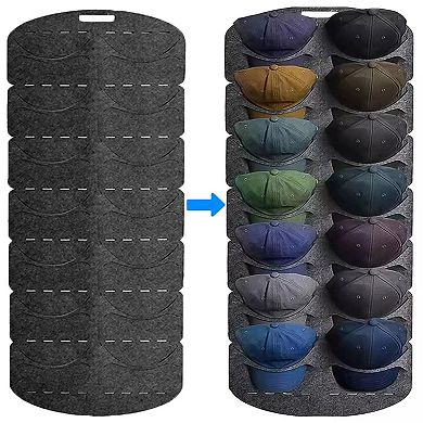 Hat Rack Storage Organizer 14 Pockets