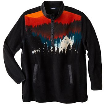 Kingsize Men's Big & Tall Explorer Fleece Pullover