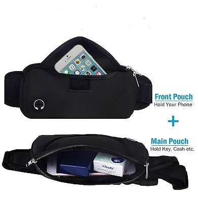 Adjustable Running Belt Waist Pack Water Resistant Pack