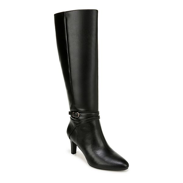 LifeStride Womens Guild Tall Heeled Knee High Boots - Medium & Wide Width