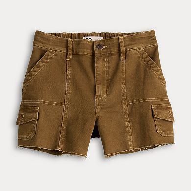 Juniors' SO® High-Rise Midi Utility Shorts