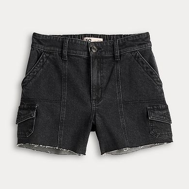 Juniors' SO® High-Rise Midi Utility Shorts