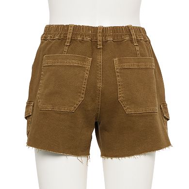 Juniors' SO® High-Rise Midi Utility Shorts