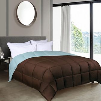 SUPERIOR Brushed Microfiber Reversible Down Alternative Comforter